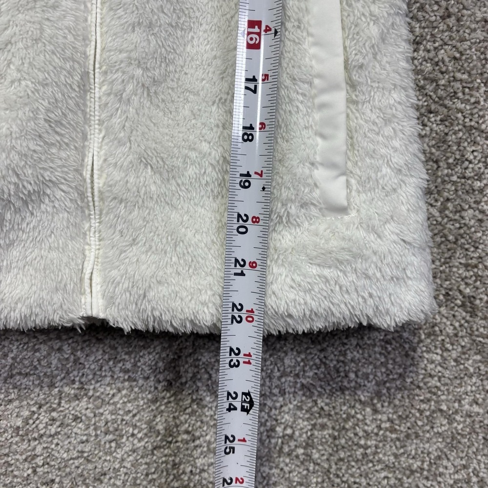 Patagonia Los Gatos Vest Womens XS White Sherpa Fleece Full Zip Lined Warm - Picture 6 of 7